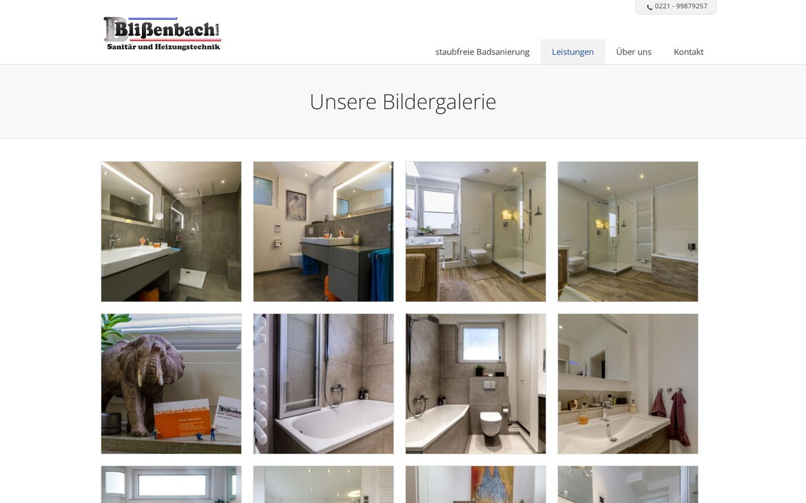 Screenshot der Webseite der-rohrdesigner.de