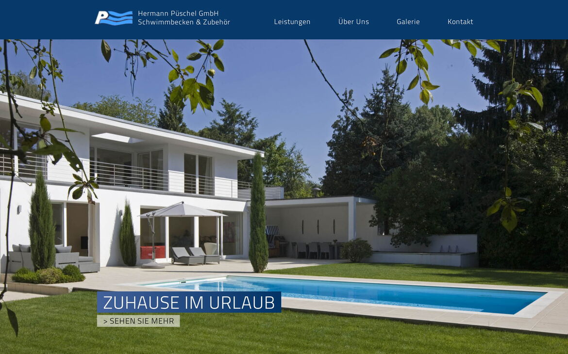 Web design reference pueschel-gmbh.de – Construction & crafts
