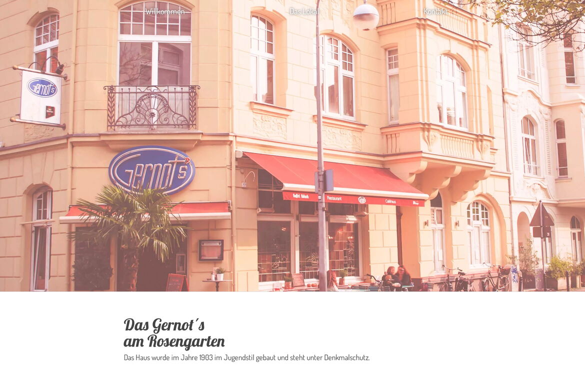 Webdesign-Referenz gernots.com – Kultur & Event