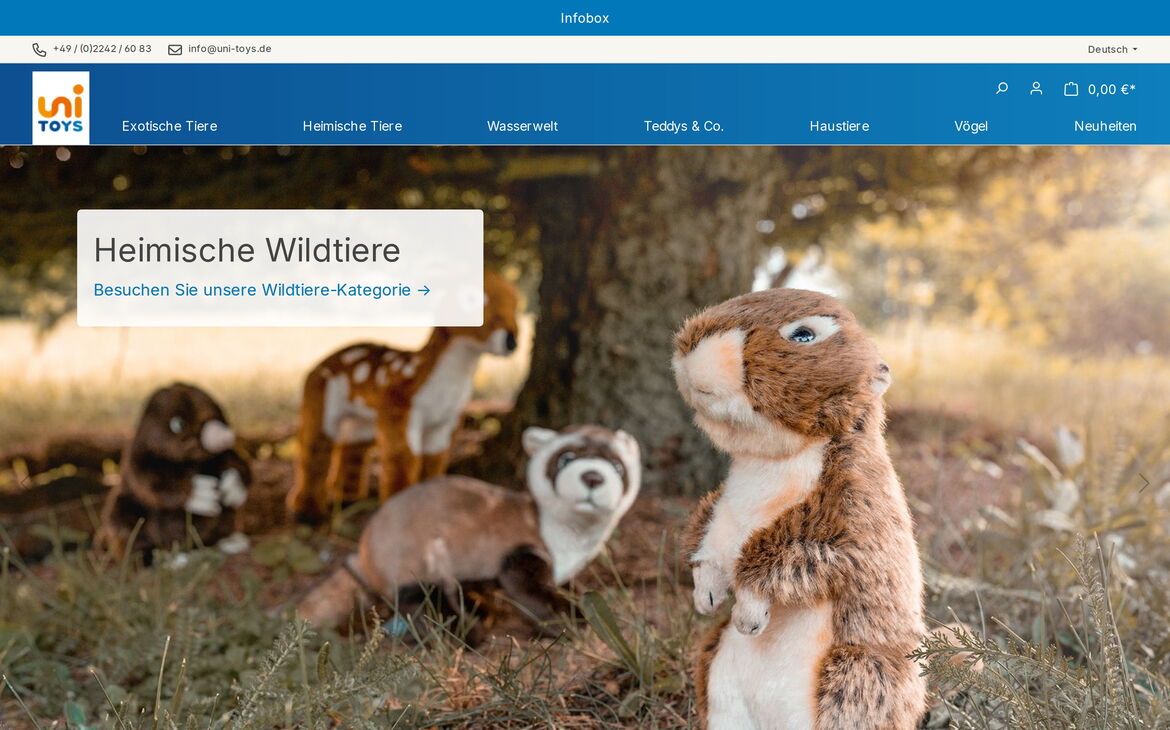Webdesign-Referenz uni-toys.de – Shops