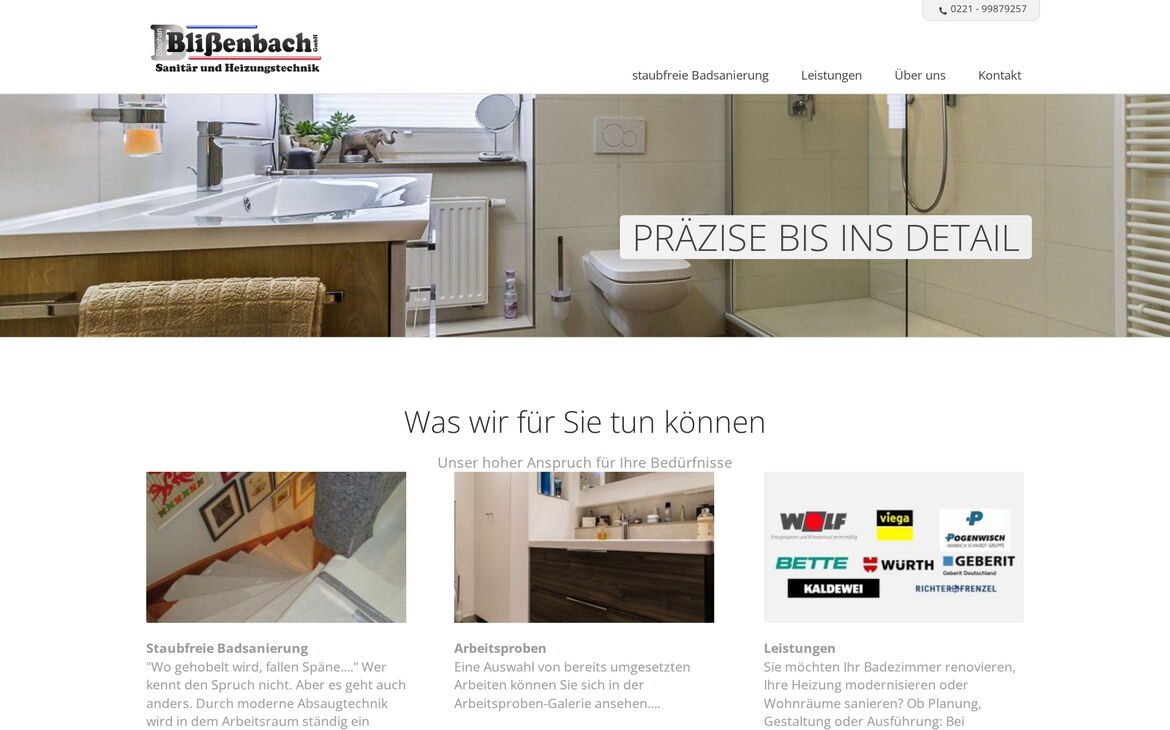 Screenshot der Webseite der-rohrdesigner.de
