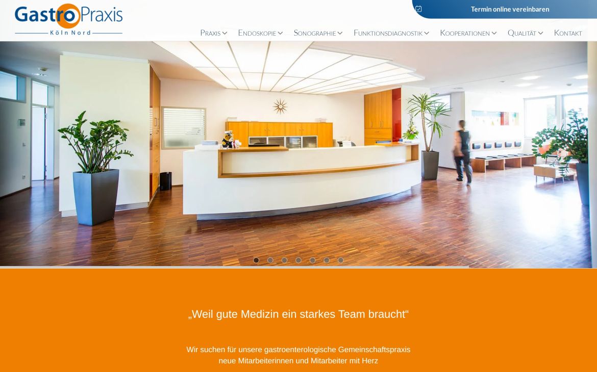 Webdesign-Referenz gastroenterologie-koeln-nord.de – Praxen