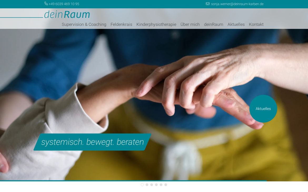 Webdesign-Referenz deinraum-karben.de – Praxen