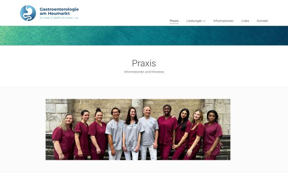 Webdesign-Referenz gastroenterologie-am-heumarkt.de – Praxen