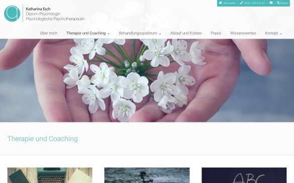 Webdesign-Referenz psychotherapie-coaching-wuppertal.de – Praxen
