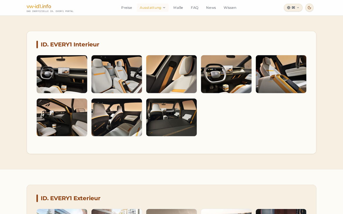 Web design reference vw-id1.info – Own projects