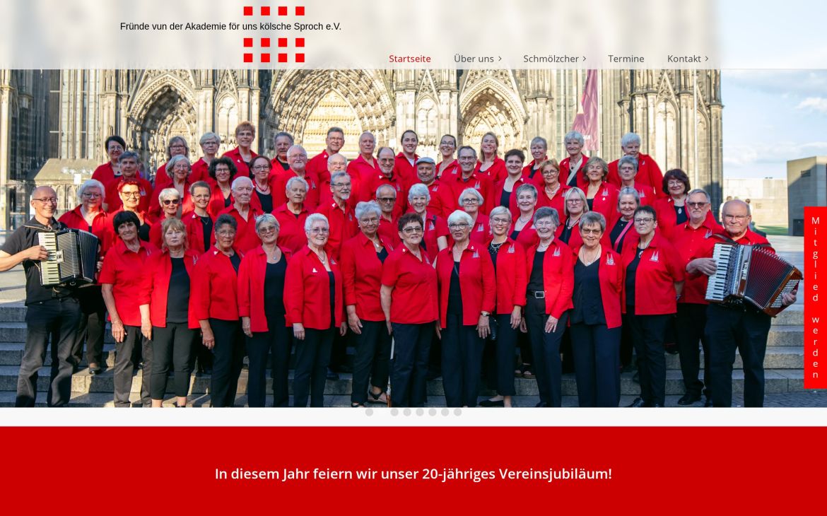 Webdesign-Referenz fruende-akademie.de – Vereine & Institutionen