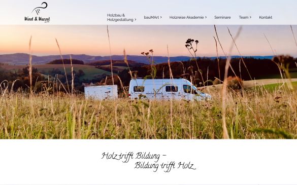 Webdesign-Referenz wind-wurzel.de – Bau & Handwerk
