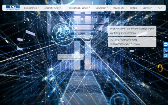 Webdesign-Referenz pcconsulting-koeln.com – IT & Software