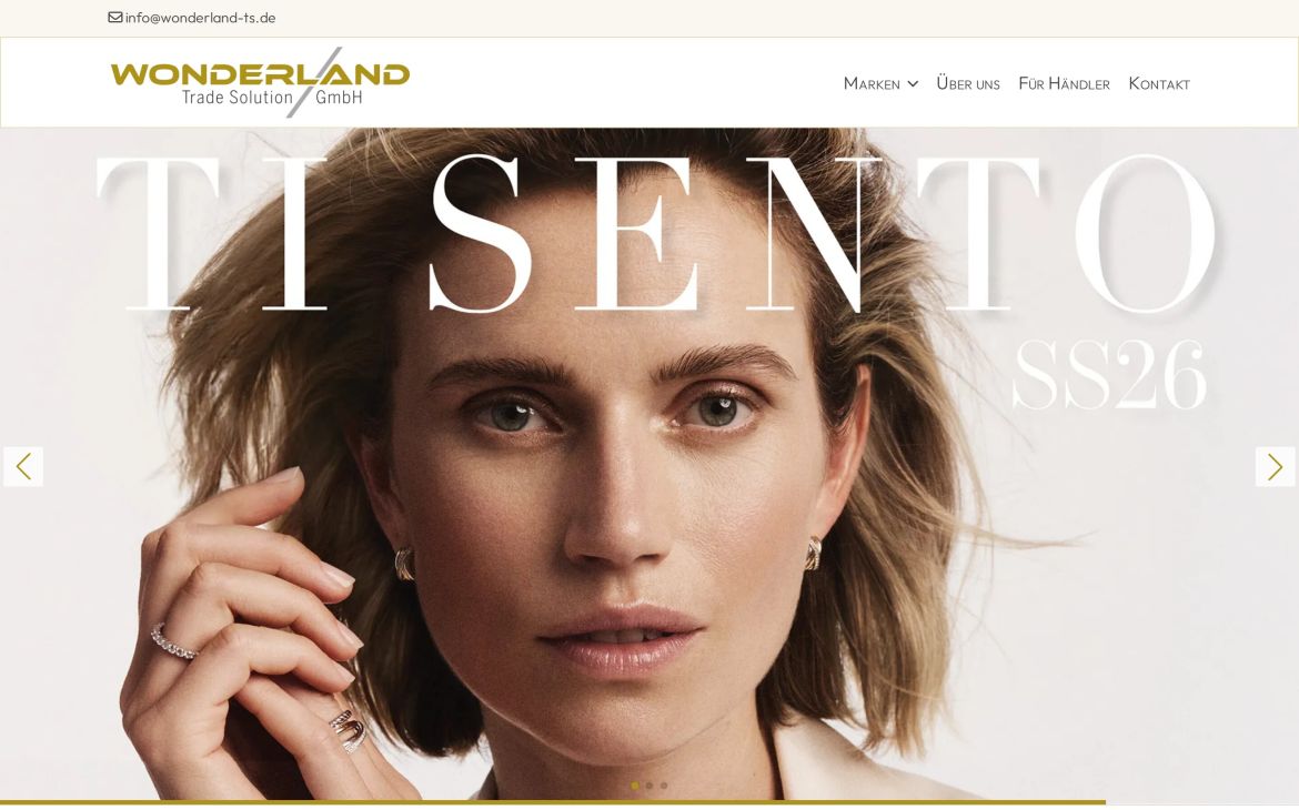 Webdesign-Referenz wonderland-trade-solution.de – Shops