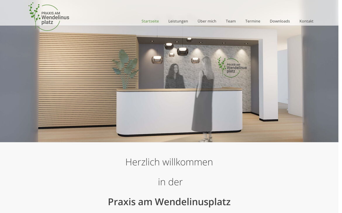 Webdesign-Referenz praxisamwendelinusplatz.de – Praxen