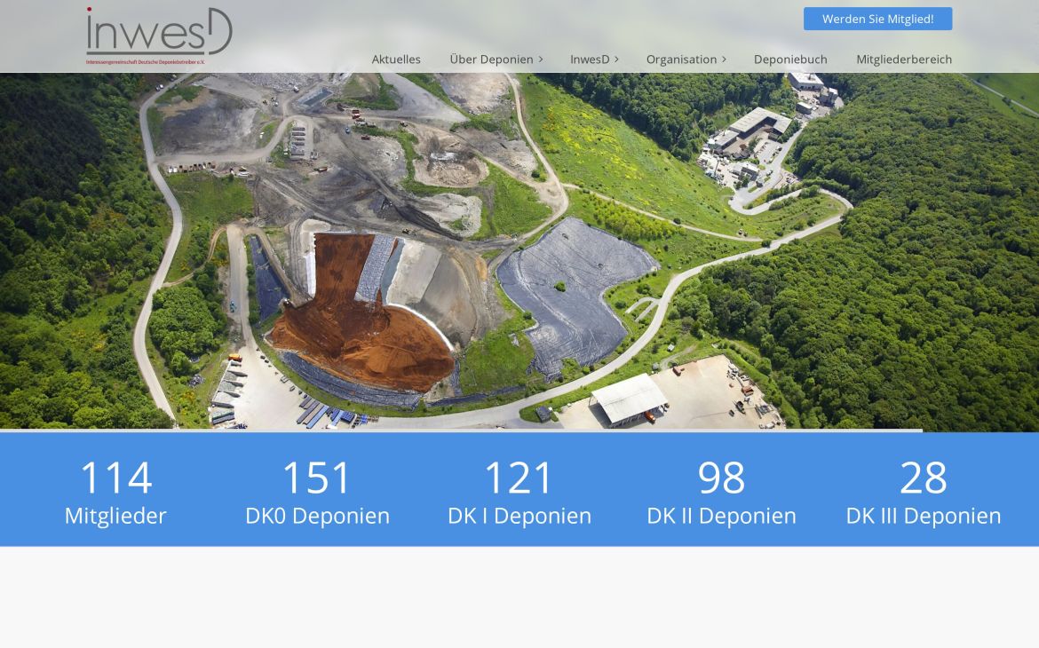 Webdesign-Referenz inwesd.de – Vereine & Institutionen