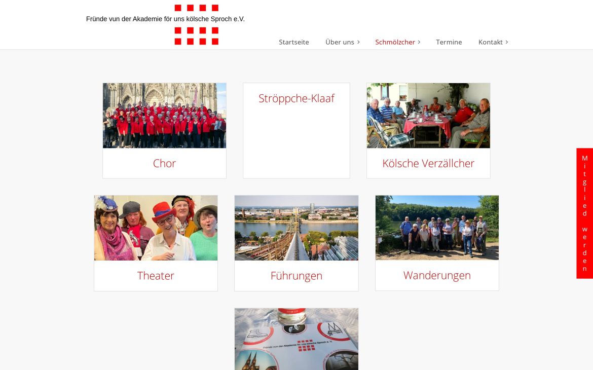 Webdesign-Referenz fruende-akademie.de – Vereine & Institutionen