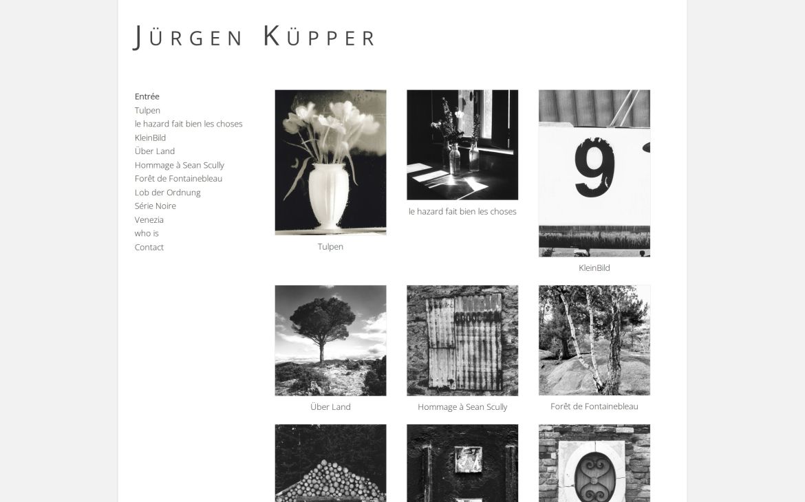 Webdesign-Referenz juergenkuepper.com – Foto, Film & Video