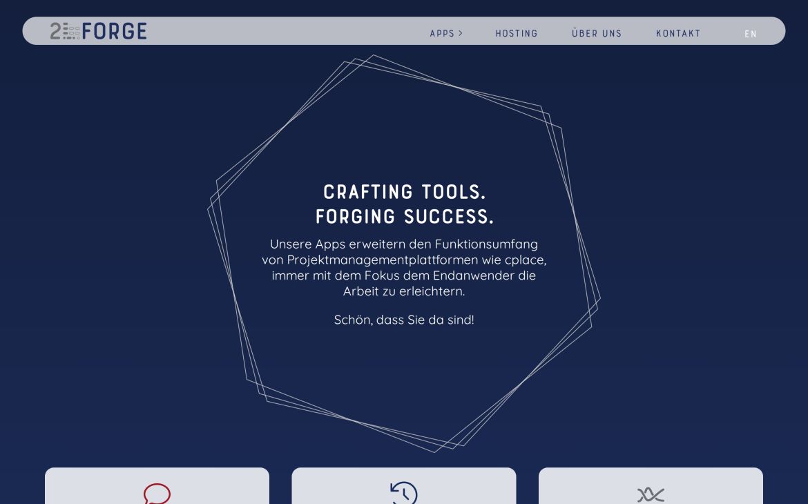 Webdesign-Referenz 2lforge.de – IT & Software