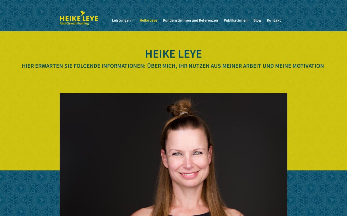 Webdesign-Referenz heikeleye.de – Coaching & Training
