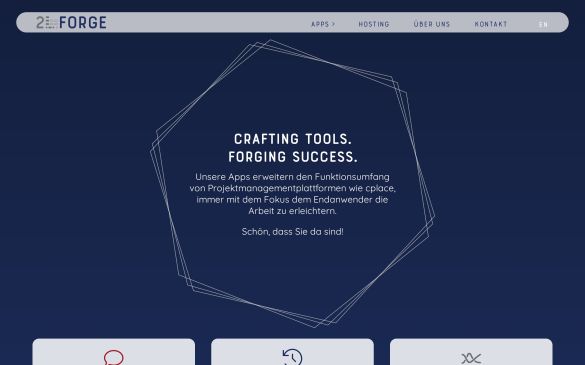 Webdesign-Referenz 2lforge.de – IT & Software