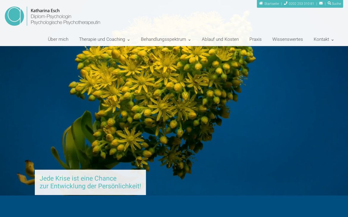 Webdesign-Referenz psychotherapie-coaching-wuppertal.de – Praxen